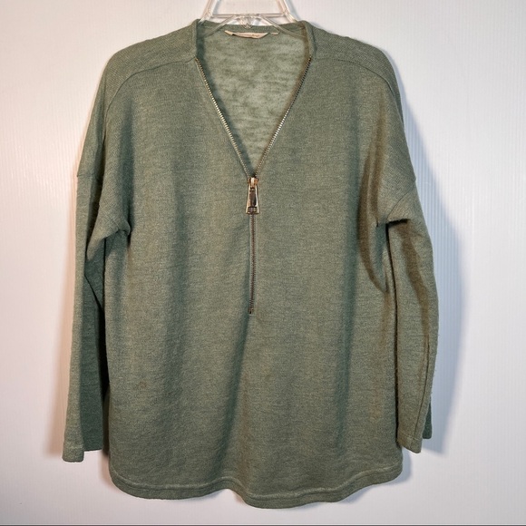 Soft Surroundings Sweaters - SOFT SURROUNDINGS Valentine Zip Sweater. Mint green. See description for sizes